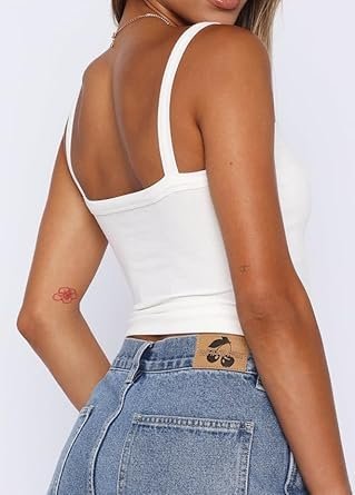 51o9CipNl8L._AC_SY445_.jpg iGENJUN Women's Ribbed Tank Top