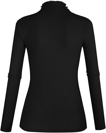 61EFx0Zk3ZL._AC_SX342_.jpg POPZONE Women's Ribbed Knit Tee