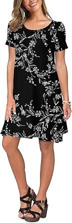 61ue5-MWSDL._AC_SY445_.jpg Women's Summer T-Shirt Dress with Pockets