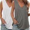 KKJ 2 Pack Womens Tank Tops