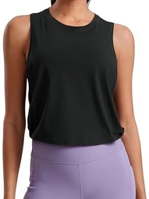 CRZ YOGA Pima Cotton Cropped Tank