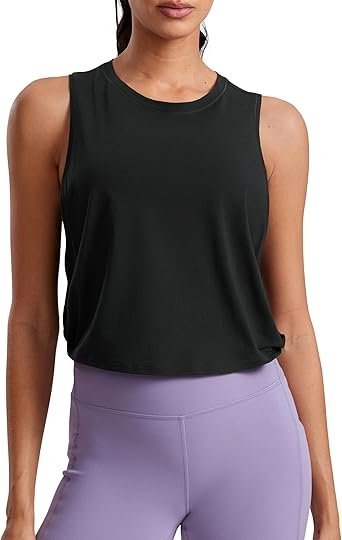 71ifgAEZLQL._AC_SX342_.jpg CRZ YOGA Pima Cotton Cropped Tank