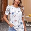 816Yc-qOlZL._AC_SY445_.jpg Zeagoo Boho Puff Sleeve Blouse