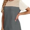 WIHOLL Women's Color Block Knit Top