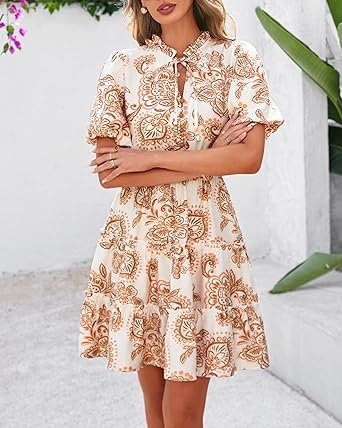 BTFBM Women Summer Floral Short Dress