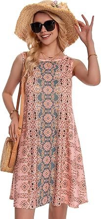 Summer Dresses for Women - Boho Sleeveless Sundresses