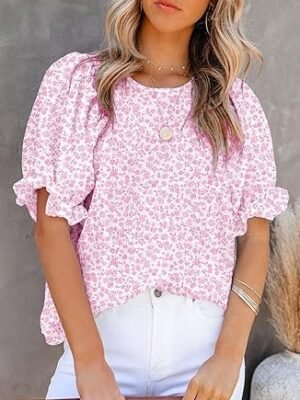 81hE5isZx7L._AC_SY445_.jpg Dokotoo Women's Floral Blouse